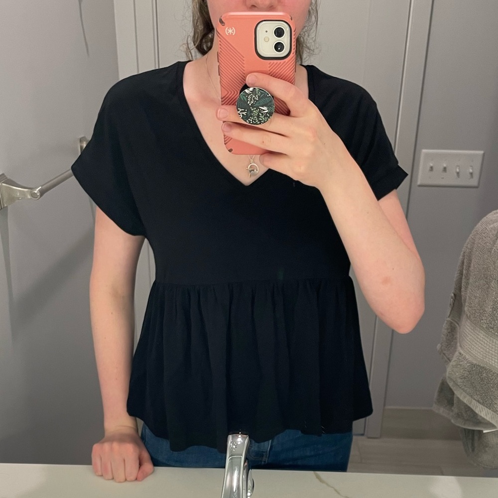 Mango Peplum Top